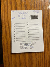 Load image into Gallery viewer, #457 Special for 10 pew tickets
